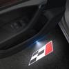 Race Flag Logo Wireless Courtesy Car Door Projector LED Welcome Lights For Seat Leon Ibiza Arona Ateca Toledo Mii Alteca Decor