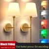 LED Recharge Wall Lamp RGB Bulb Removable Wireless Wall Decor For Bedroom Corridor Hallway Indoor Luminaire Bedside Light