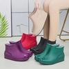Women's Low-Top Japanese & Korean Fashion Rain Boots – Non-Slip, Warm, Velvet-Lined, Comfortable, Wear-Resistant Short Tube for Youth Style