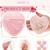 Heart Shaped PVC Jewelry Storage Bag Colored Durable Pouch for Wedding Necklace Gift Packaging Exquisite Bracelet Ring Display