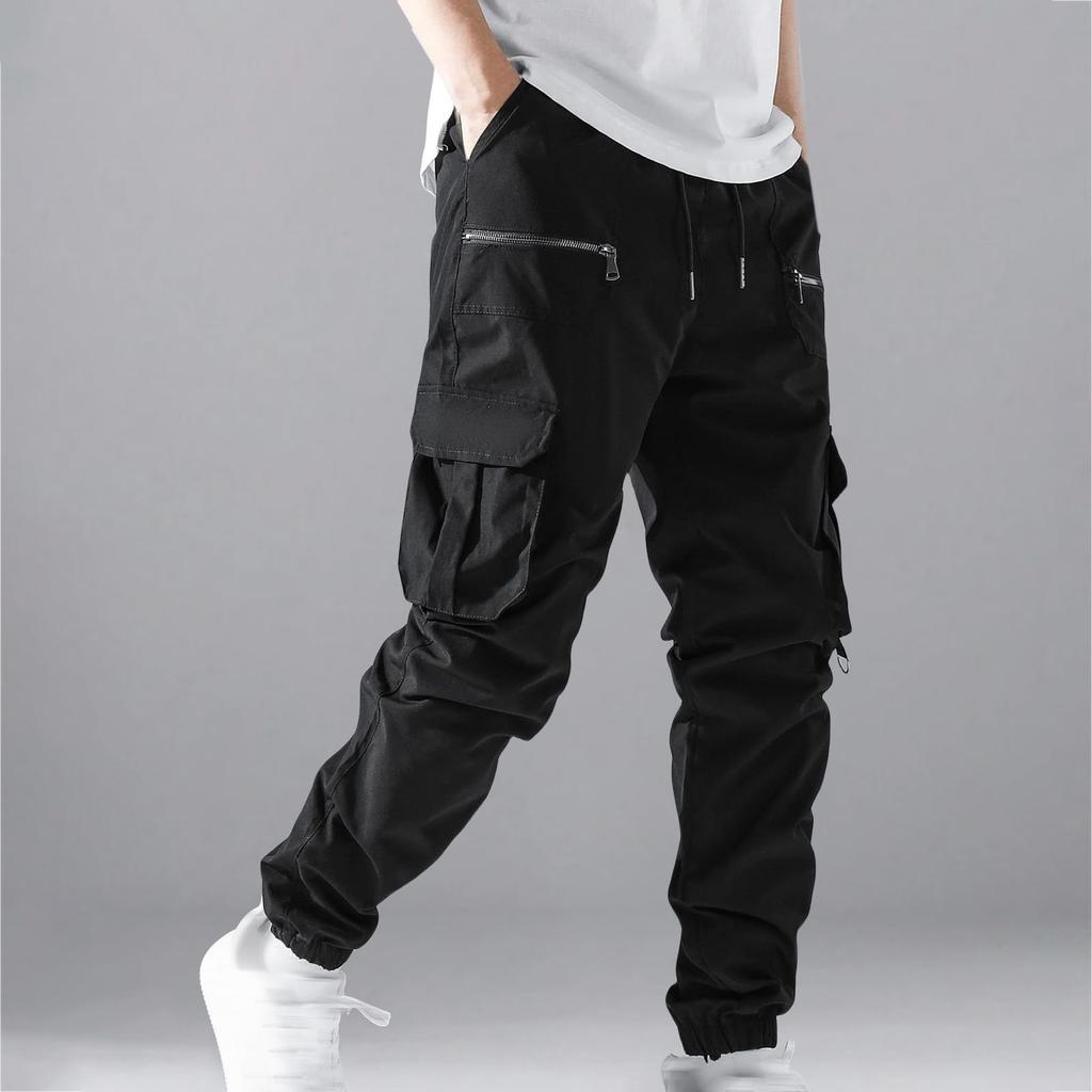 Men's Casual Workwear Pants, Multi-pocket Loose Casual Pants, Long Pants