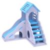 Colorful Mini Eco-board Wooden Slide DIY Assemble Hamster House Small Animals Pet Toy Double Stair-style Castle Pavilion Villa