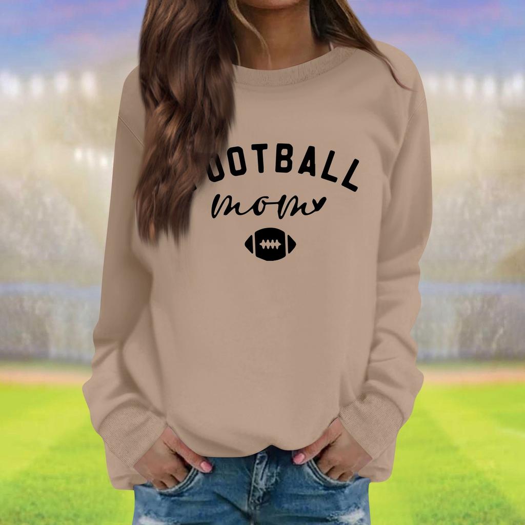 Женская модная повседневная толстовка с длинным рукавом и круглым вырезом с принтом