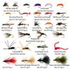 Набор мушек для нахлыстовой рыбалки 30/70/88/92 шт. с Woolly Bugger, нимфой Hare's Ear, сухими/мокрыми мушками, Elk Hair Caddis, Royal Wulff, чешской нимфой