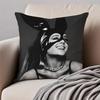 actress AAriana Grande Cushion Cover Pillowcase Antidustmite Invisible Zipper Short Plush Sofa Cushion
