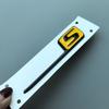 Flat Letters V8 Biturbo 4matic+ Car Emblem for Mercedes Benz AMG C43 C63 C63S W204 W205 C205 S205 W206 Fender Rear Star Sticker STUVW1