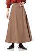 Beauty Skirt Woolish Check Flare Skirt for Women Brown Base [Natural Basic] 017-3220902 [Product]