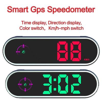 HUD GPS спидометр цифровой спидометр универсальный автомобильный дисплей спидометр с компасом сигнализация превышения скорости для всех транспортных средств