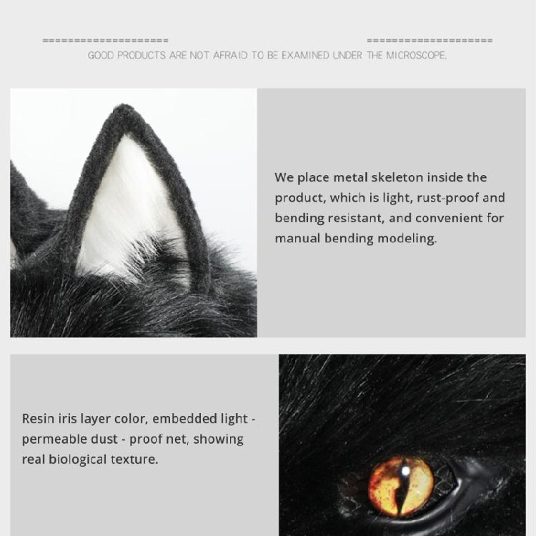 Пушистый Плюшевый Костюм Маска Волка Полная Голова Головной Убор Шляпа Реалистичный Дизайн Головной Убор для Хэллоуина и Вечеринок Переодевание