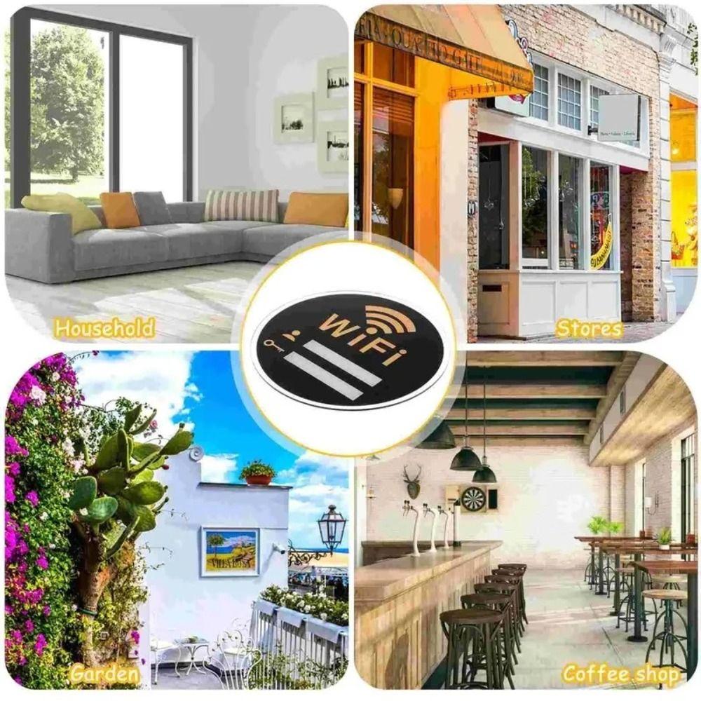 Rewritable 3D Wall Stickers Handwriting Signal Indication Signage Wifi Notice Board  Shops