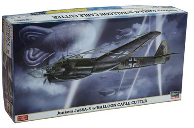 Hasegawa Junkers cutter 1/72 Ju88A-8w/аэростат