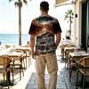 Men's 2D Print Polyester T-Shirt - Soft & Comfortable Daily Casual Tee, Ideal for All Occasions