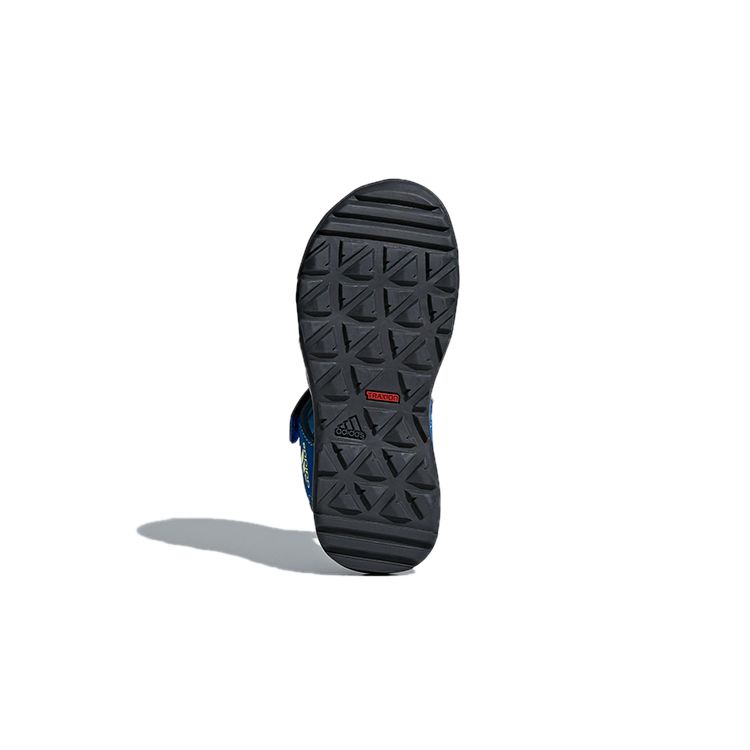 Adidas Капитан Тоей K Velcro Уличные Плоские Спортивные Сандалии с Низким Верхом Детские Сандалии Синий Зеленый CM7639