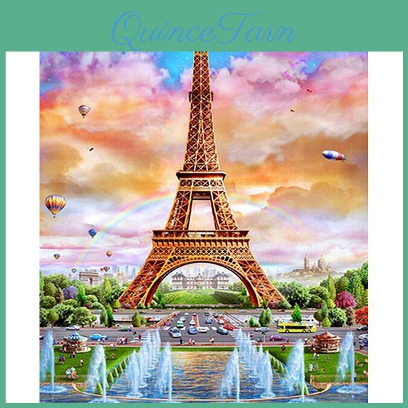 Diy Full Diamond Painting 5d Paris Rail Diamond Embroidery Full Lay Cross Stitch Home Decor Handmade Gift