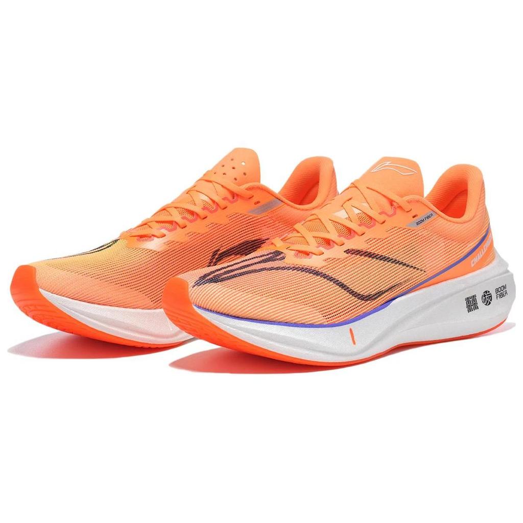 Li Ning Feidian 3 Challenger Амортизирующие Низкие Беговые Кроссовки Мужские Дыня Оранжевый ARMT037-14