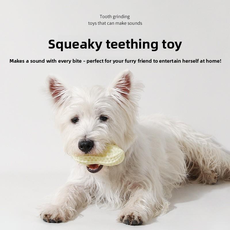 Dog Peanut Toy, Teething and Biting Endurance Teddy Shiba Inu, Small Dog Pet Vocal Toy