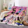1pc K-Pop Demon Hunters Soft Skin-Friendly Flannel Blanket with Digital Printing, Various Sizes Available for Family, Friends, Birthday