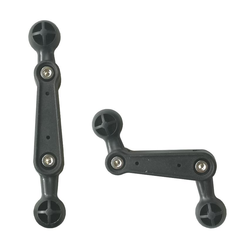Adjustable Long Arm Dual Ball Head Extension for Car Phone Mount Universal Holder Rod Accessory for Dashboard Versatile Positioning