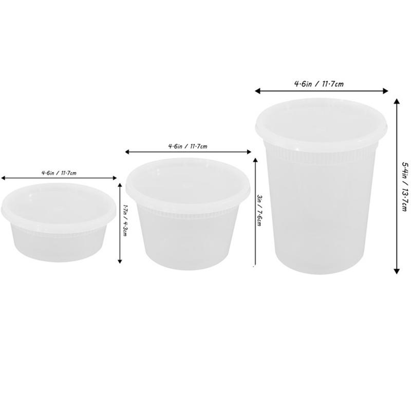 10 шт., контейнер для хранения продуктов с крышкой, прозрачный, пищевой, без BPA, морозильник, подходит для использования в микроволновой печи, для приготовления блюд, деликатесов, еды на вынос, упаковочный контейнер