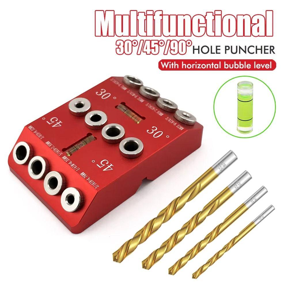 30 45 90 Degree Vertical Drilling Guide Bubble Level Angle Drill Guide  Cable Railing