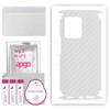apgo Protective Skin Sticker for the Back+sides Compatible with Vivo S12 Pro, Full Wrap Film, Foil, Vinyl - Pattern Transparent Carbon