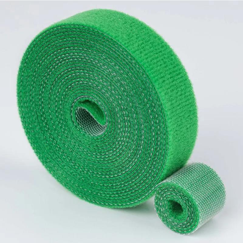 12mm Wide Plant Tie Cable Organizer Strap Roll 5 Meters Length Reusable Hook and Loop Fastener Tape for Wire Management and Gardening
