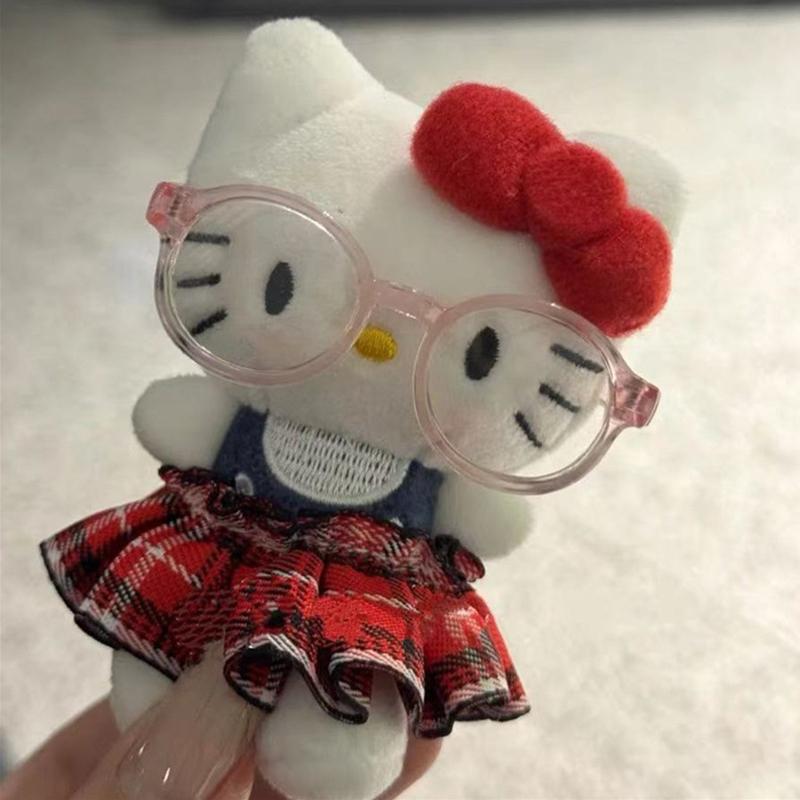 Мультяшный Плюшевый Брелок-Подвеска Sanrio Hello Kitty Милая Мягкая Кукла Брелок Изысканные Креативные Аксессуары для Украшения Рюкзака