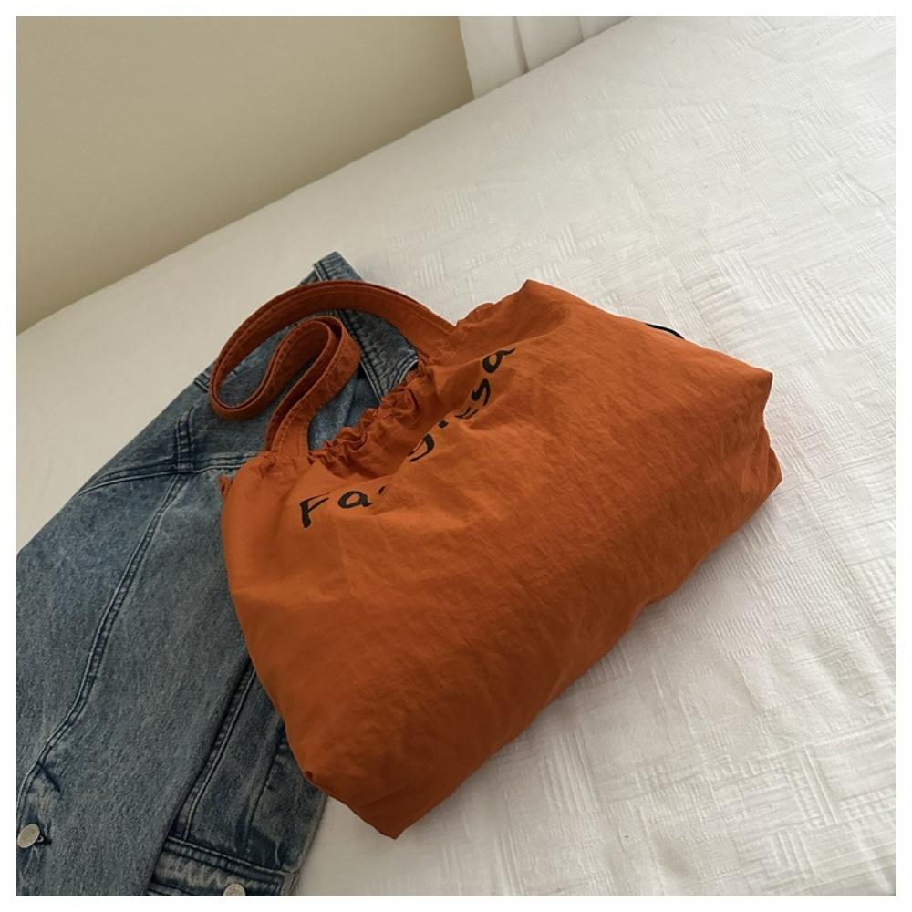 Корейские сумки-тоут на кулиске, повседневная сумка для покупок, сумка через плечо с буквой Ins, для улицы