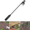 Hand Weeder Tool 4 Teeth Manganese Steel Gardens Weeds Remover Lightweighted for Vegetable Gardening and Backyard Farming