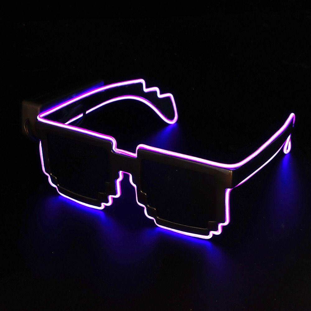 Wireless LED Light-up Glasses Glow In the Dark Flashing Glasses for Adult Kids