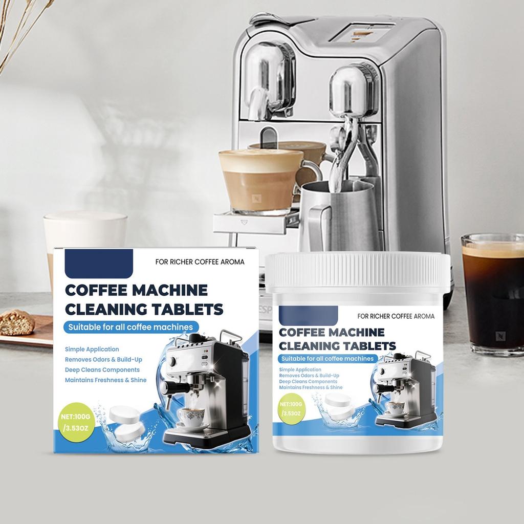 Coffee Machine Cleaner Descaling Tablets, Universal Cleaning Tablets To Remove Scale And Odor, Coffee Pot Descaling And Cleaning