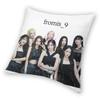 Fromis_9 Kpop Style Square Pillowcase Polyester Linen Velvet Creative Zip Decor Throw Pillow Case Bed Cushion Cover