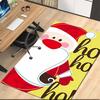 Christmas Santa Claus Printed Carpet, for Office Chair Living Room Bedroom Kitchen Room Decor Gifts.