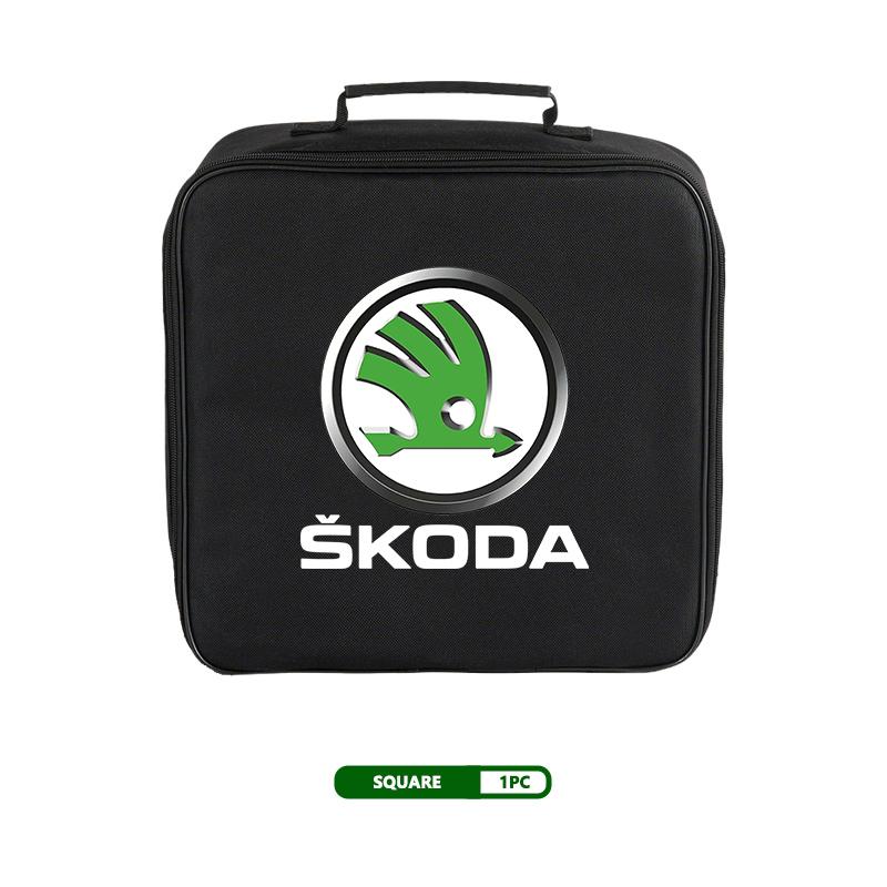 AAABR1 Car Charging Cable Rechargeable Gun Storage Bag For Skoda Octavia A5 A7 RS Fabia Superb Rapid Karoq