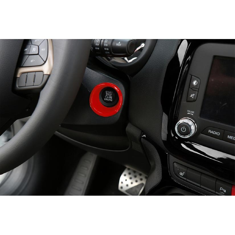 12 шт. ABS красный автомобильный декоративный чехол отделка наклейки аксессуары для Jeep Renegade 2016 2017 2018