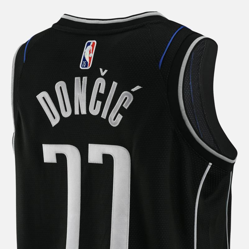 Nike Doncic Marvericks Dri-Fit NBA Джерси Черная мужская уличная одежда DH8069-010