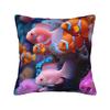 Pillow Cover Beautiful Underwater World Colorful Fish Cute Funny Pillow Case For Sofa Home Decoration Pillowcases