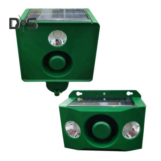 Светильник для отпугивания животных, солнечные предупреждающие огни с громким звуком, устойчивый к погодным условиям, отпугивающий свет для фермерского поля, двора