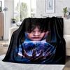 Wednesday Theme Printed Blanket - Perfect for Couch, Bed, Travel & Outdoor Use | Machine Washable, Cozy & Durable.