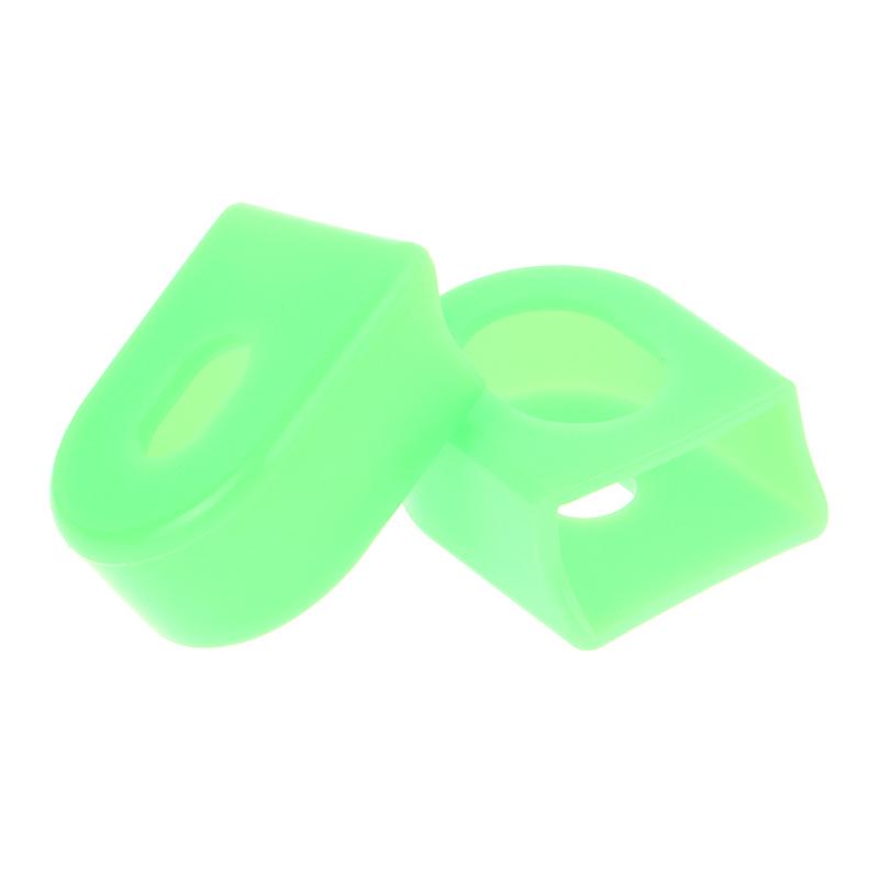 1 Pair Bicycle Silicone Crank Cover Protector Silicone Sleeve Pedal Crankset Protective Case Mountain Bike Cycling Accessories