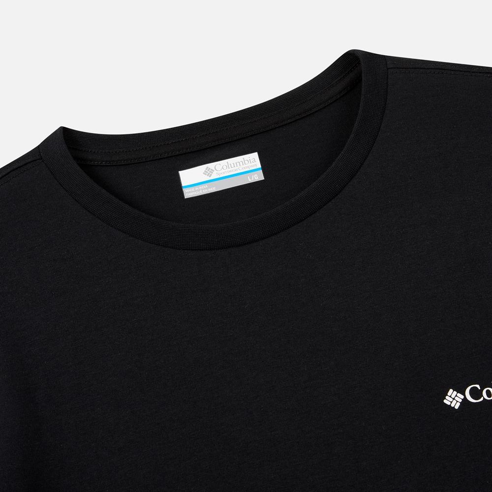 COLUMBIA Унисекс Белая футболка с коротким рукавом и графическим принтом CSC Outdoor