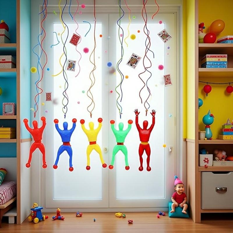 10/20/30pcs Wall Climber Children's Party Funny Toys Novelty Sticky Wall Christmas Surprise Gifts Adult Sticky Funny Gifts
