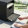 3 in 1 Outdoor Pizza Oven, Portable Wood Fired Pizza Maker with Handles, Stone and Peel