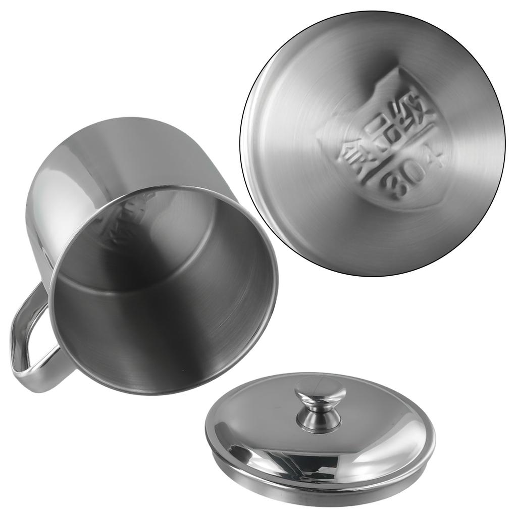 200-1100 мл кружка для питья с ручкой из нержавеющей стали для воды, молока, кофе, чая, кружка для кемпинга, домашняя дорожная посуда для питья, чашка для воды