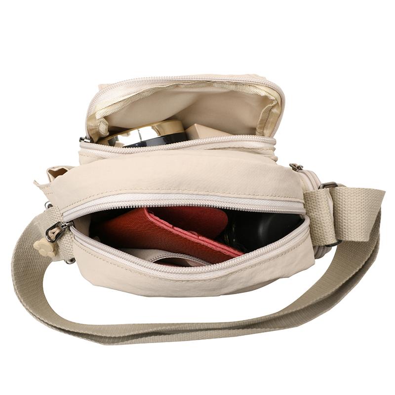 Водонепроницаемая нейлоновая маленькая квадратная сумка женская легкая сумка для мобильного телефона с несколькими карманами сумка через плечо для поездок на работу