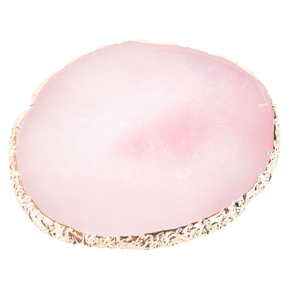 Round Nail Art Palette Professional Golden Edges Gel Polish Palette DIY Easy To Clean False Nail Tips Palette Nail Salon