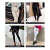Rose Beauty A Women's High Waist PU Leather Leggings Slim Fit Versatile Daily Wear Trousers Leggings Pants