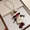Little Bear Multi-Treasure Pendant: Handcrafted Nut Shell Car Charm & Universal Keychain Accessory