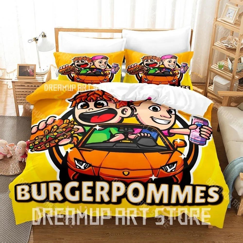 3D Print Icrimax Burgerpommes Bedding Set Twin Queen King Full Size Duvet Cover Pillowcase Bed Boys Girls Adult Home Textil