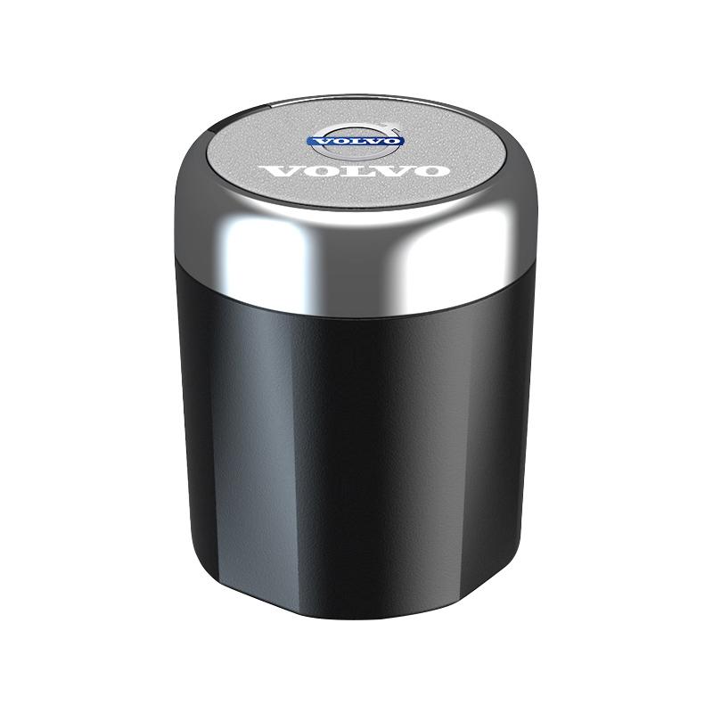 Светодиодная автомобильная пепельница, портативный мусорный бак, контейнер для хранения для Volvo XC60 S60 V40 V50 V60 S80 S40 C30 AWD C70 S40 S60 S80 S90